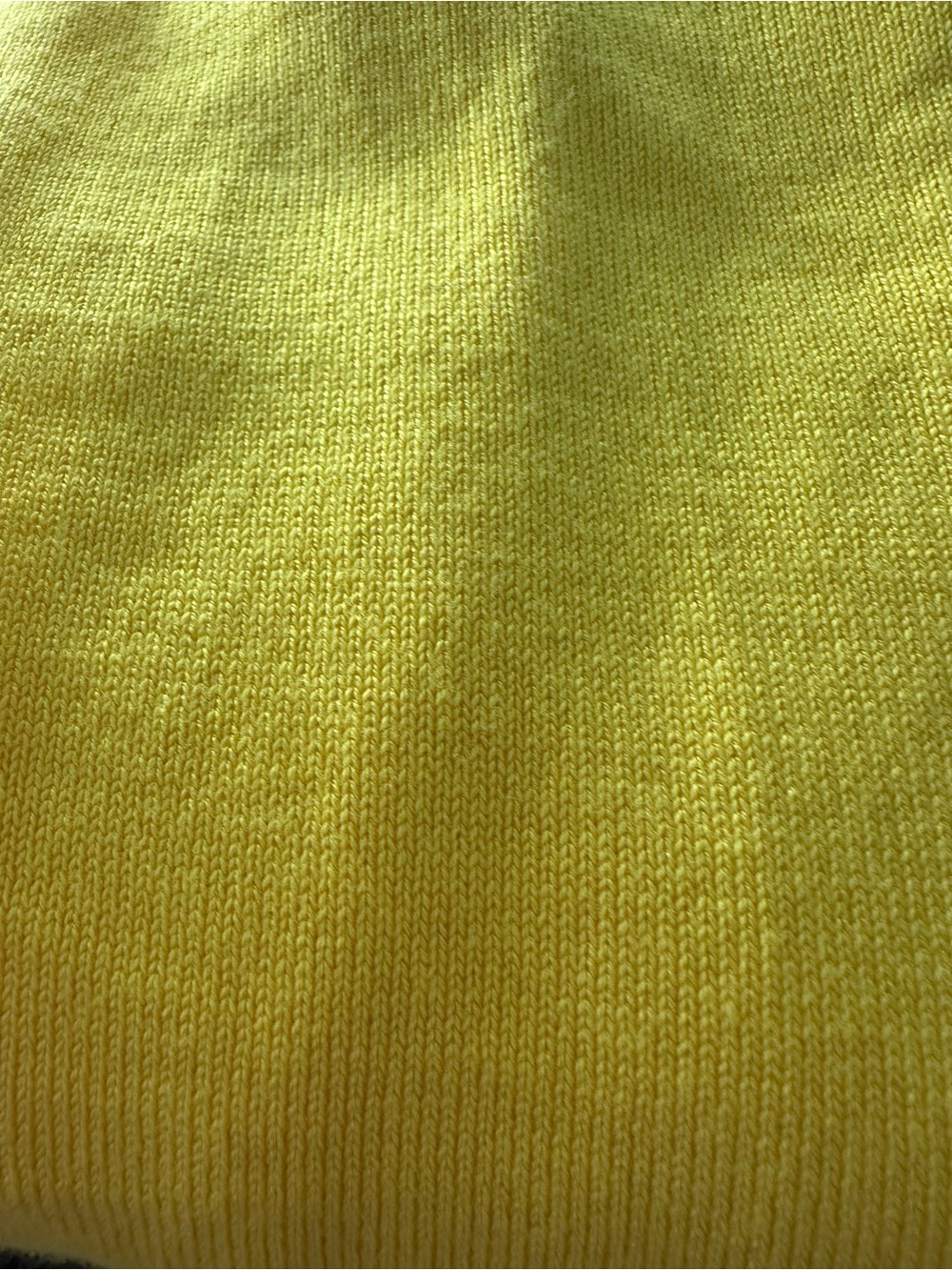 Yellow Open-Front Ribbed Shawl Cardigan - Picture 4 of 4